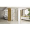 Rea Hugo Double, cabină de duș 100(uşă)x80(uşă)x200,5 cm, auriu mat, KPL-K0410