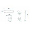 47821 3 rea lungo sprchova bateria set zlata rea b6636