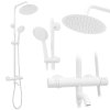 Rea Lungo, set de dus cu robinet termostatic, alb, REA-P6608