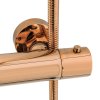 Rea Lungo, set de dus cu robinet termostatic, auriu roz, REA-P6606