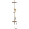 Rea Lungo, set de dus cu robinet termostatic, auriu mat, REA-P6604