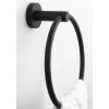 Rea Mist 05, suport rotund pentru inel pentru prosoape 332915A, negru mat, REA-06904