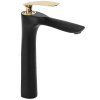 Rea Orbit, baterie chiuveta inalta, negru - auriu, REA-B2055