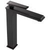 Rea Romano, baterie lavoar inalta, retro negru mat, REA-B9902