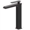 Rea Romano, baterie lavoar inalta, retro negru mat, REA-B9902