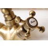 Reitano Rubinetteria, ANTEA baterie pentru chiuvetă cu pipă retro, bronz, 3126