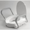 Ridder, scaun toaletă ridicat 10 cm, cu mânere, alb, A0072001