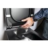 Sapho, bol WC suspendat AVVA Rimless, robinet integrat si spray bideu 35,5x53 cm, negru mat, 100315-110