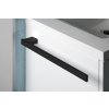 Sapho, suport pentru prosoape BELLA pe partea laterală a dulapului 400x25x70mm, negru mat, FA311B