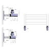 Sapho, set de conexiune supapă COMPACT colț manual, crom, CP5015S