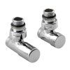 Sapho, set de conexiune supapă COMPACT colț manual, crom, CP5015S