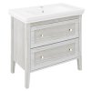 Sapho, dulap lavoar CROSS 85x81x47cm, 2x sertare, alb antic, CR291