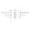 Sapho, Suport raft, bronz vechi, LL009