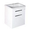 Sapho, dulap lavoar ELLA 46,5x65x38,5cm, 2x sertare, alb (70052), EL052-3030