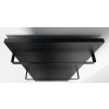 Sapho, panou radiant baie ENIS 600W, 590x1200 mm, suporturi pentru prosoape, IP44, negru mat, RH600B-2
