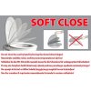 Sapho, scaun WC GALIA, SLIM, Soft Close, alb, PCS081