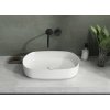 Sapho, chiuveta ceramica blat INFINITY OVAL, 55x36 cm, alb mat, 10NF65055-2L