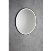 Sapho, oglinda rotunda KADRIS cu iluminare LED, ø 60cm, mat negru, KD060
