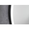 Sapho, oglinda rotunda KADRIS cu iluminare LED, ø 60cm, mat negru, KD060