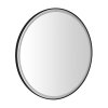 Sapho, oglinda rotunda KADRIS cu iluminare LED, ø 80cm, negru mat, KD080