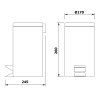 407065 sapho kos na odpadky 3l bronz xj011