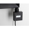Sapho, tijă de încălzire KTX cu termostat, 200W, negru mat, KTX-B-200