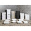 Sapho, Set de baie ODETTA 70, alb, KSET-055