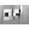 Sapho, baterie termostatică de duș LATUS, inclusiv duș de mână, 2 ieșiri, crom, 1102-45