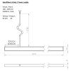 518434 sapho lorea led pasik 141 cm 6 8 w studena biela led145