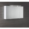 Sapho, galerie LUCIE cu iluminare LED, 126x70x17cm, alb, LU125-0030
