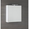 Sapho, galerie LUCIE cu iluminare LED, 65x70x17cm, alb, LU065-0030