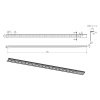 Sapho, bară de fixare din oțel inoxidabil, stânga, înălțime 12 mm, lungime 1000 mm, SPD12-L