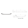 109692 sapho pevnostne madlo 450mm bronz ml45