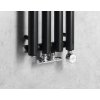Sapho, element de incalzire PILON 270x1800mm, cu 4 carlige, negru mat, IZ122T