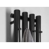 Sapho, element de incalzire PILON 270x1800mm, cu 4 carlige, negru mat, IZ122T