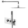 Sapho, set de duș ascuns RHAPSODY cu robinet termostatic, 2/3 ieșiri, crom, 5508-01