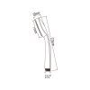 116844 sapho rucna sprcha priemer 75mm abs chrom 1204 42