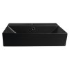 Sapho, SISTEMA Chiuvetă ceramică 60x42cm, negru mat, 10SF50060-2N