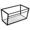 Sapho, SKA Construcție sub chiuvetă 750x400x460mm, mat negru, cu raft MDF alb, SKA102