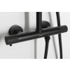 Sapho, coloana de dus SOLARIS cu robinet termostatic, negru mat, WD139B