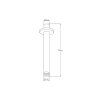 97812 sapho sprchove stropne ramienko gulate 150mm chrom 1205 08