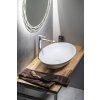 Sapho, chiuveta THIN blat 60x40 cm, mat alb, WN893