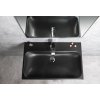 Sapho, chiuveta ceramica TORIDI 76x46.5cm, negru mat, TU0226B