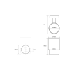 89946 sapho x round pohar chrom xr903