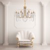Toollight - Candelabru de cristal Glamour APP765, Aur, OSW-08485