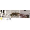 Toollight - Lampă suspendată cu LED APP823-CP + telecomandă, neagră, OSW-06661