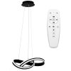 Toollight - Lampă suspendată LED APP817-CP + telecomandă, neagră, OSW-04027
