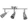 Toollight - Tip reflector de plafon-perete, 3 puncte, 3xGU10 392197, crom, OSW-08483