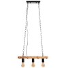 Toollight BOHO LINE, lampă suspendată cu 3 puncte 3xE27 APP1319-3CP, maro-negru, OSW-02461