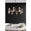 Toollight, plafoniera LED cu pandantiv 6x20W APP770-6C + telecomandă, negru, OSW-05021